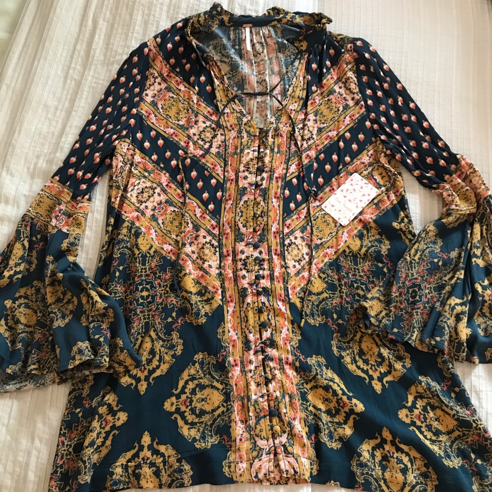 Free People Tunic with Bell Sleeves
